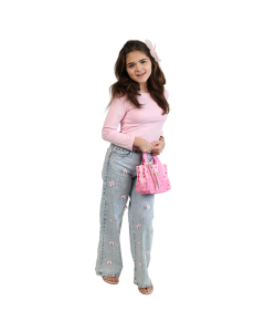 “Cotton Candy” Long Sleeve Square Neck Solid Top