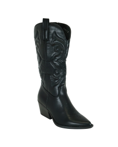 Cowboy Boots with Stitch Design