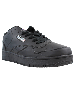 "Air" Solid Pleather Lace-up Low Top Athletic Sneakers