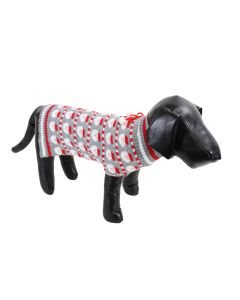 "Pet Obsession" Holiday Dog Sweater Allover Santa Claus