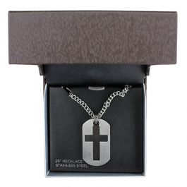 Am Ex Men s Cross Dog Tag Necklace