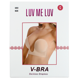 "Joia" Nude V-Backless Adhesive Bra
