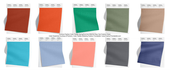 Pantone Fashion Color Palette Spring/Summer 2024