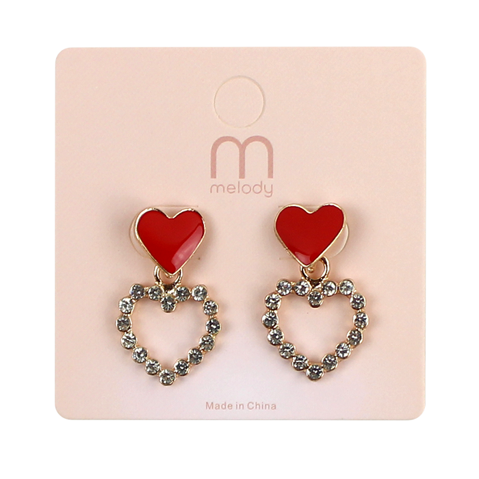 Embrace the essence of love and elevate your style with our stunning accessories. The "Odin" Enamel Heart with Rhinestone Stud Earrings is a delightful addition to any jewelry collection. These exquisite earrings showcase a beautifully crafted heart design in vibrant enamel, twinkling with carefully set rhinestone studs that catch the light with every movement. Whether you're dressing up for a special occasion or adding a touch of charm to your everyday outfit, these earrings are the perfect way to express your style and affection.