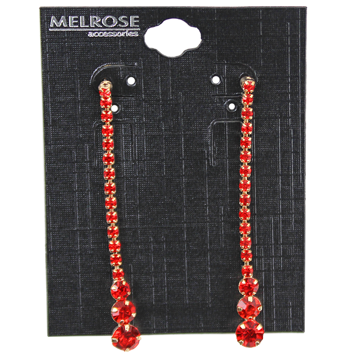 Delicate and striking, the "Odin" Red Rhinestone Dangle Earrings feature a stunning array of vibrant red rhinestones that catch the light beautifully. Their elegant design adds a touch of glamour, making them the ideal accessory to elevate any dressy date outfit. Whether you're wearing a classic little black dress or a flowing evening gown, these earrings will surely make a statement and enhance your overall look.