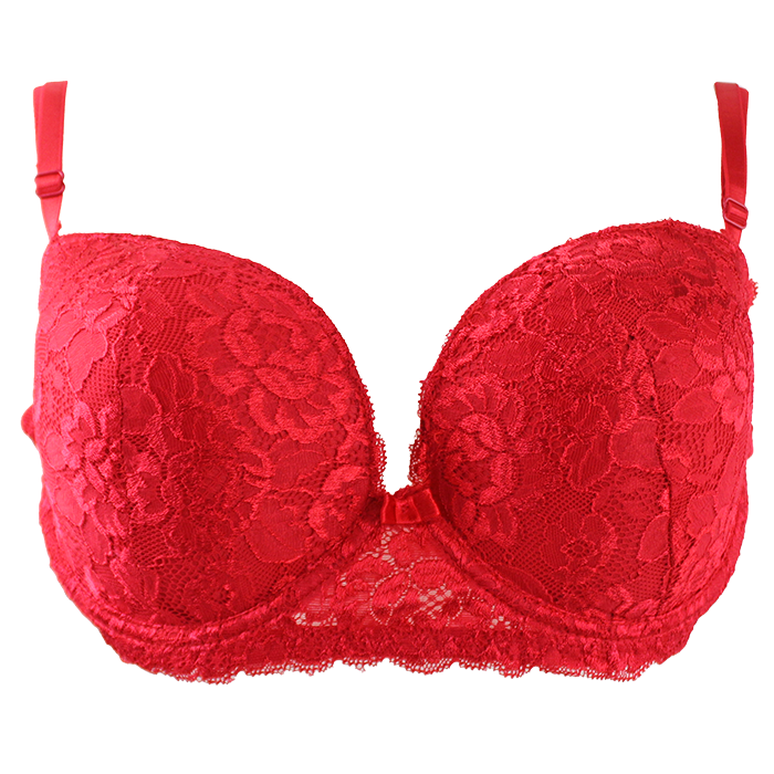 Step into bold elegance with the "Just One" Red Lace Deep Plunge Bra. This stunning lingerie piece is expertly crafted from delicate, luxurious lace that feels exquisite against the skin and adds a touch of romance and sophistication. The deep plunge design showcases your natural curves, accentuating your cleavage while providing a flattering silhouette under any outfit.  The intricate floral lace patterns add depth and allure, making this bra a standout choice for those special moments or whenever you want to feel empowered. With adjustable straps for a personalized fit and thoughtful construction that ensures comfort and support, the "Just One" bra captivates the eye and delivers on practicality. Perfectly versatile, it pairs beautifully with casual and formal attire, allowing you to express your bold style effortlessly.