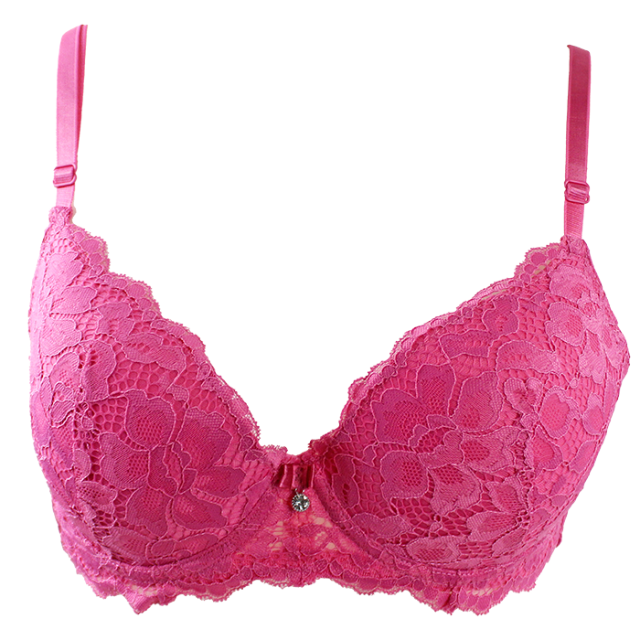 You exude a delightful charm and sophistication as you wear the "Just One" Pink Lace Bra, which features intricate lace detailing that enhances your natural curves. The soft pink hue adds a feminine touch, while the rhinestone embellishments catch the light, creating a dazzling effect. This exquisite piece not only provides comfort and support but also elevates your lingerie collection with its elegant design, making you feel both beautiful and confident.