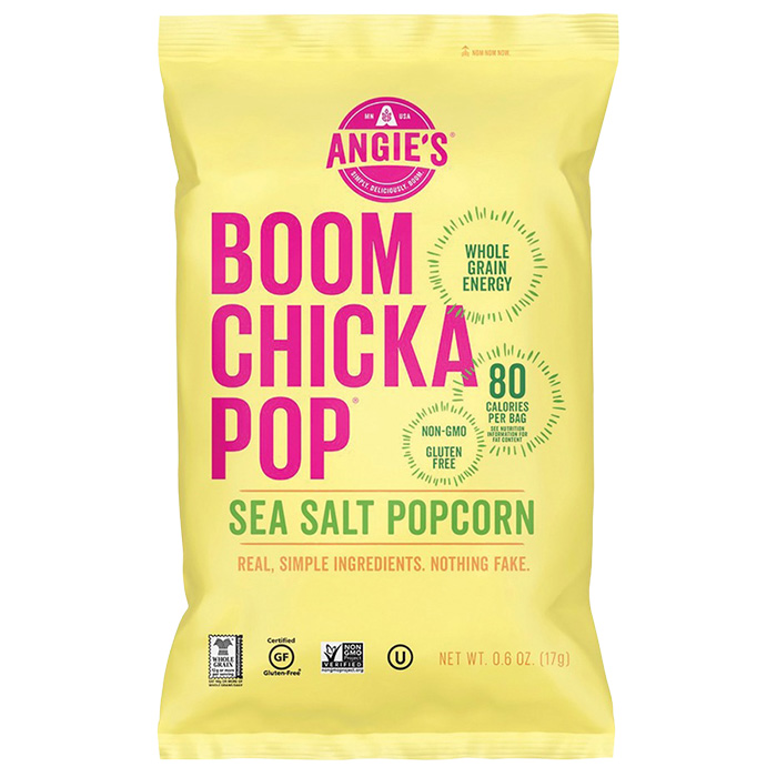 Angie's Boom Chicka Pop Sea Salt Popcorn is crafted carefully using only four simple, high-quality ingredients: whole-grain popcorn, sea salt, sunflower oil, and canola oil. This means you can enjoy a delicious and satisfying snack without deciphering a lengthy and complicated ingredient list.