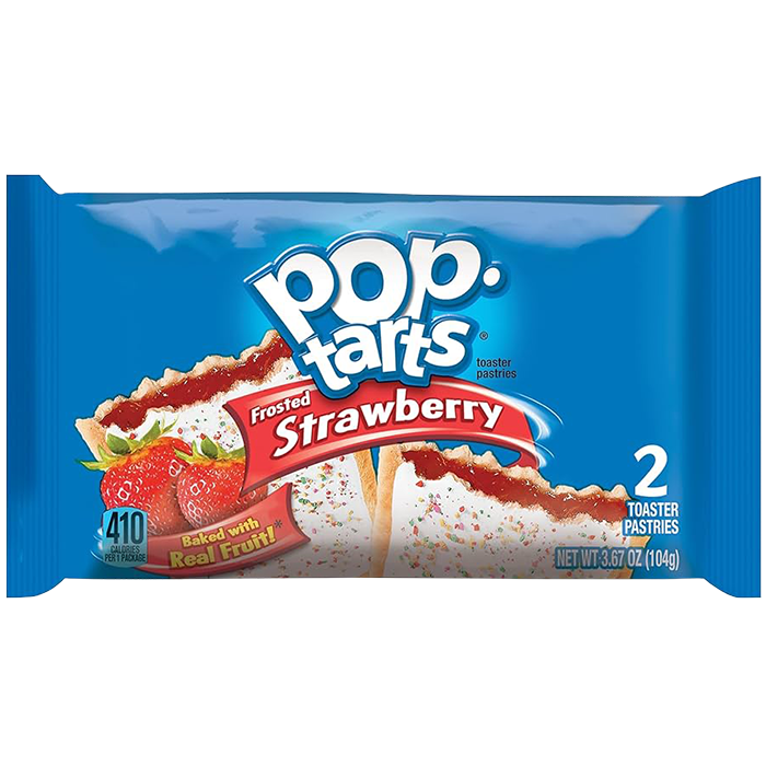 Indulge in the timeless Pop-Tarts Frosted Strawberry flavor, featuring a delectable sweet frosting adorned with vibrant rainbow sprinkles. Inside, you'll discover a luscious filling bursting with delightful strawberry flavor. It's no surprise that this flavor is a beloved favorite.