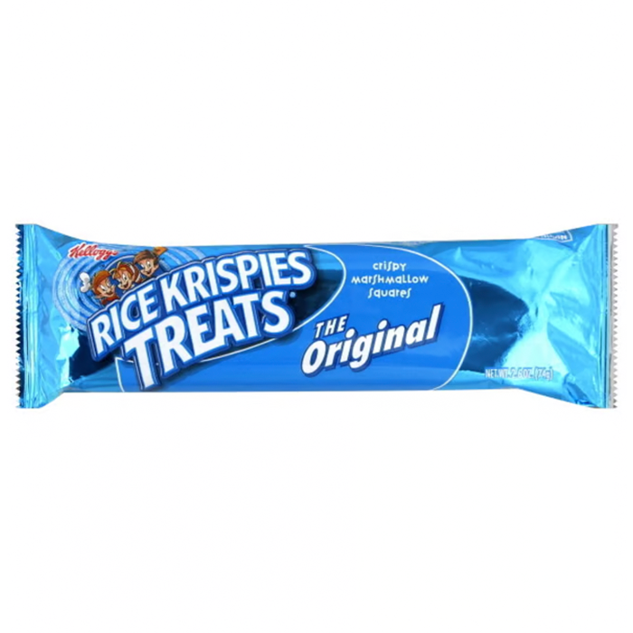 Indulge in the delightful taste of Kellogg's Rice Krispies Treats Original bars, featuring a perfect blend of crispy rice and gooey marshmallow. These beloved bars are ideal for packing in school lunches, enjoying as an afternoon snack, fueling your video gaming sessions, or adding a sweet touch to any party.