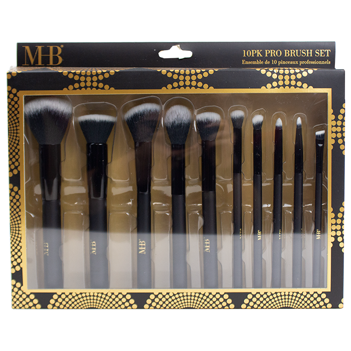 The "Almar" 10-Pack Pro Brush Set is an excellent choice for anyone looking to enhance their makeup routine. Whether she is refreshing her brush collection or embarking on her journey into the world of full-face makeup application, this comprehensive set offers a variety of high-quality brushes to meet her needs. Each brush is designed with precision and functionality in mind, making it ideal for both beginners and experienced makeup enthusiasts alike. She can achieve a flawless look with the right tools that enhance her natural beauty.