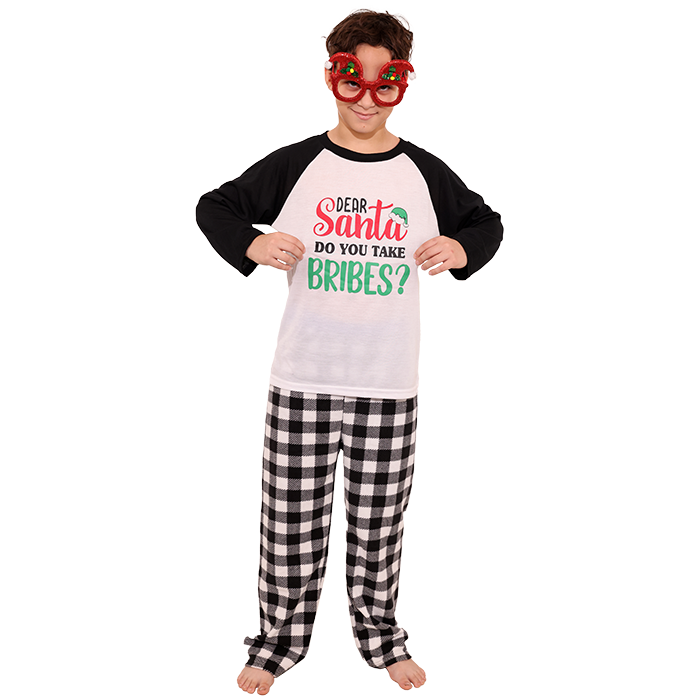 Surprise the most naughty boy in your family with the charming "Allura" Dear Santa Brother Christmas Pajamas. These festive pajamas, adorned with playful holiday designs, are the perfect addition to complete your family's cozy holiday pajama set. Let him embrace the spirit of Christmas while staying comfortable and stylish during the celebrations.