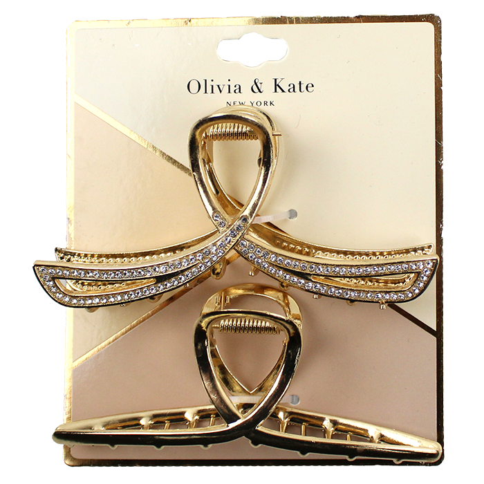 She loves enhancing her hairstyle with beautiful accessories, so surprise her with the elegant "AMEX" 2-Pack Large Gold Rhinestone Hair Clips. These stunning clips will not only hold her hair in place but also add a touch of glamour and sparkle to any outfit. Perfect for everyday wear or special occasions, they’re a stylish gift that she'll cherish and enjoy using.