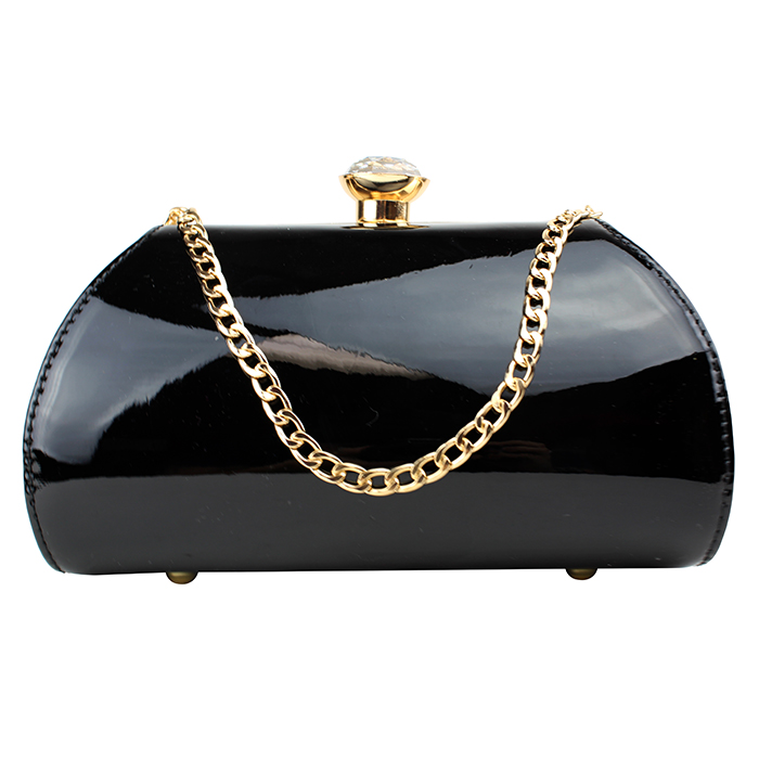 Are you looking for a glamorous handbag perfect for a fancy night out? Look no further than the "FDC" Jeweled Gold Chain Patent Pleather Handbag! This stunning accessory will turn heads and make you feel like a luxe diva. Whether you're headed to an evening dinner or a fancy party, this versatile piece is the perfect way to add a touch of sophistication to any outfit. So why wait? Treat yourself to this must-have accessory today!