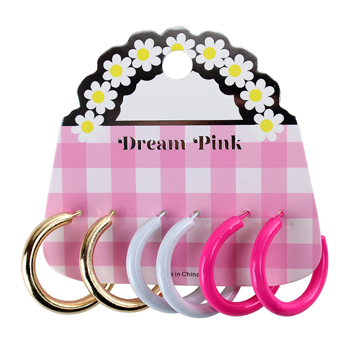 Multipacks are the best, and our "Odin" Triple Color Small Hoop Earring Set is perfect for the gals that need variety in their accessory collection due to their love for various fashion subcultures.