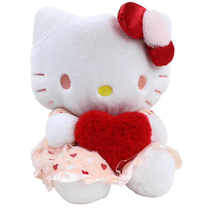 Surprise a friend or loved one with the enchanting "Fiesta" Hello Kitty Dress Heart Plushie, a gift that captures both cuteness and charm. This delightful plush toy showcases Hello Kitty in a bright, colorful dress adorned with cheerful heart patterns embodying the celebration spirit. The plushie's soft and huggable body invites cuddles, while its endearing expression adds a touch of joy to any room. With its unique design and vibrant colors, this plushie isn't just a toy; it's a whimsical companion that brings warmth and happiness, making it a perfect gift for Valentine's Day.