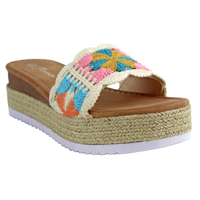 The "Forever" 2" Platform Espadrille Slip-on Sandals are super cute for festivals. Wear them with your favorite crochet pieces or a shirt and denim shorts combination.