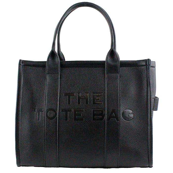 Introducing the "Tops" Large "The Tote Bag" – the ultimate designer dupe for fashion-savvy shoppers! This spacious tote is designed to blend style and functionality, making it an essential accessory for everyday use. Crafted with quality materials, the "Tops" tote offers a chic look reminiscent of luxury brands at a fraction of the price. Perfect for work, shopping, or casual outings, this tote bag provides ample space for all your essentials, including laptops, books, and personal items. Its versatile design allows you to carry it effortlessly, whether you're heading to the office or enjoying a day out with friends.  Upgrade your handbag collection without breaking the bank and embrace both affordability and style. Get your "Tops" Large "The Tote Bag" today and experience the perfect balance of fashion and practicality—your new go-to tote awaits!