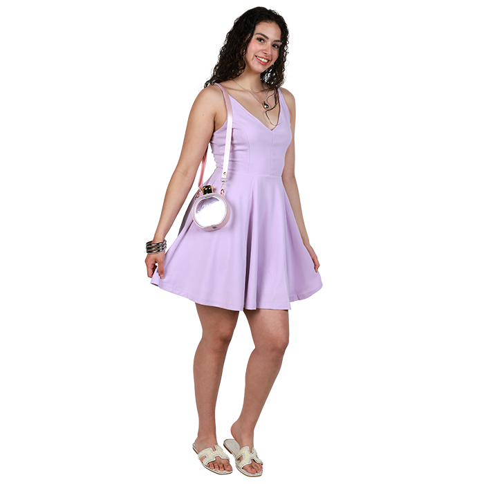 Lavender, known for its soothing aroma and calming presence, symbolizes tranquility. Elevate your style with the elegant "Love Tree" 34" Spaghetti Strap Tank A-Line Dress, a perfect blend of comfort and sophistication. Its flowing design flatters your figure, making it ideal for any occasion. Pair it with delicate jewelry and chic accessories to create a beautiful ensemble that radiates peace and grace.