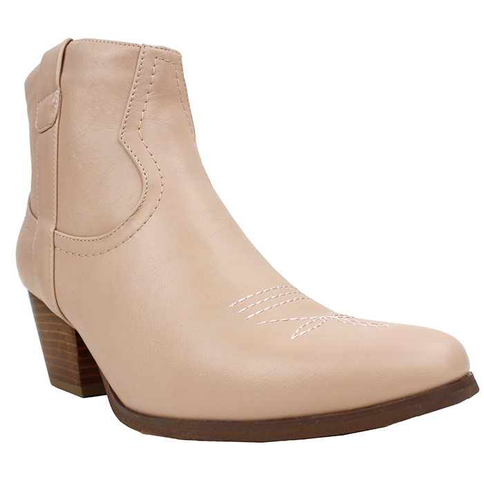 Get set for summer with the "Story" 2 1/2" Stack Heeled Cowboy Booties. These stylish booties are the ideal choice for adding a touch of Western-inspired charm to your seasonal wardrobe. The 2 1/2" stacked heel provides an elegant lift. At the same time, the durable construction ensures comfort and style for all-day wear. Pair them with your favorite Western-inspired outfit, and get ready to strut your stuff with confidence and flair.