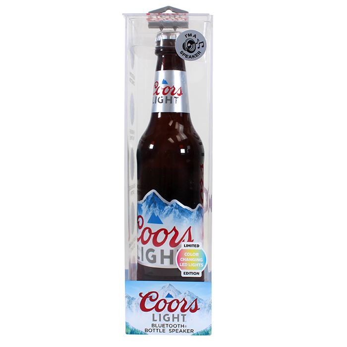 Celebrate your favorite moments by sipping a refreshing beverage while enjoying your favorite tunes with the innovative "M+S" Coors Light Bluetooth Speaker Beer Bottle. This unique product combines the classic enjoyment of a chilled beer with the modern convenience of Bluetooth technology, allowing you to connect your music and elevate your party experience seamlessly. Picture yourself surrounded by friends, laughter, and good vibes, all energized by the perfect soundtrack and a cold drink in hand.
