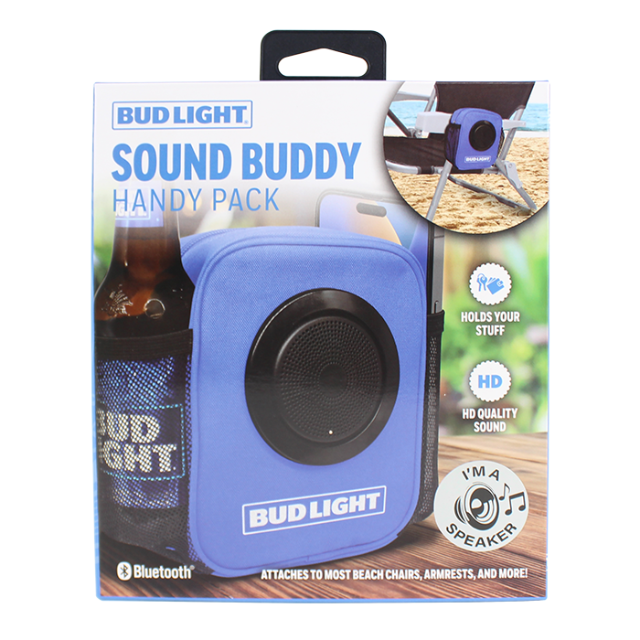 Get ready for your vacation with the "Kole Imports" Budlight Sound Buddy Bluetooth Speaker, the ultimate portable speaker for music lovers on the go. This compact Bluetooth speaker combines impressive sound quality with convenient storage for your favorite playlists and songs, making it an essential accessory for any trip. Perfect for beach days, picnics, and outdoor gatherings, the Budlight Sound Buddy amplifies your favorite tunes and adds a vibrant atmosphere to your adventures. Don’t miss out on this must-have speaker that brings good vibes wherever you go—pack the "Kole Imports" Budlight Sound Buddy Bluetooth Speaker for your next getaway and enjoy exceptional sound quality in style!