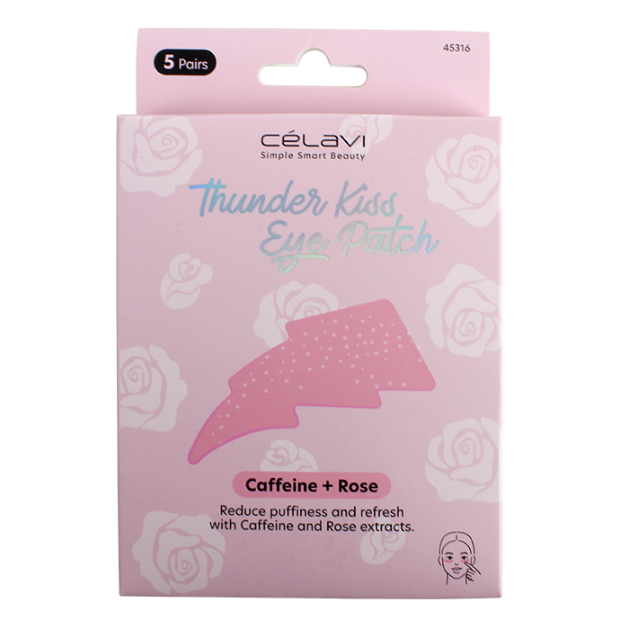 Make your skin feel rejuvenated and reduce puffiness with the "Celavi" 5-Pack Thunder Kiss Under Eye Patch. These patches target the delicate under-eye area, providing a refreshing and invigorating experience. Using a unique blend of ingredients can help diminish the appearance of puffiness and leave your skin feeling revitalized.