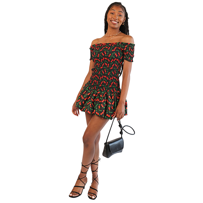 Discover the perfect blend of style and femininity with the "Jolie" 30.5" Short Sleeve Smock Printed Poplin Bubble Dress, an essential addition to your wardrobe. This charming dress features a flattering bubble silhouette that combines comfort and elegance. Made from lightweight and breathable poplin fabric, it features playful short sleeves and a smock design that creates a relaxed yet fashionable look. The vibrant prints not only enhance their visual appeal but also allow you to express your unique style effortlessly. Complete your outfit with the "Soda" 3" Stiletto Tie-Up Low Square-Toe Heels, the perfect footwear choice for any fashionable occasion. These chic heels feature a sleek stiletto that adds height while remaining comfortable for all-day wear. The trendy square-toe design and adjustable tie-up straps add a modern flair, ensuring a secure fit that complements the "Jolie" dress beautifully. Whether you’re heading to a brunch with friends, a night out, or a special event, the combination of the "Jolie" Short Sleeve Smock Dress and "Soda" Stiletto Heels will make you stand out in style. Embrace your femininity and flair with this stunning outfit, designed for those who appreciate fashion-forward choices. Shop now to elevate your wardrobe with these must-have fashion pieces!