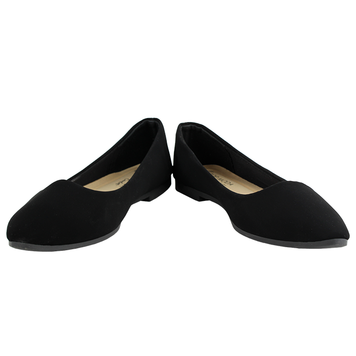 For a comfy addition to your work attire or Sunday best, add the "Top Guy" Wide Fit Pointed Toe Ballet Flats to your daily rotation of shoes.