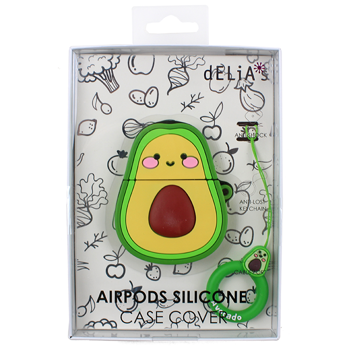 Keep your Air Pods secure and stylish with the adorable "M + S" Cute Avocado Air Pods Case Cover. No need to stash them away in your bag – this cute cover ensures they stay safe and easy to access.