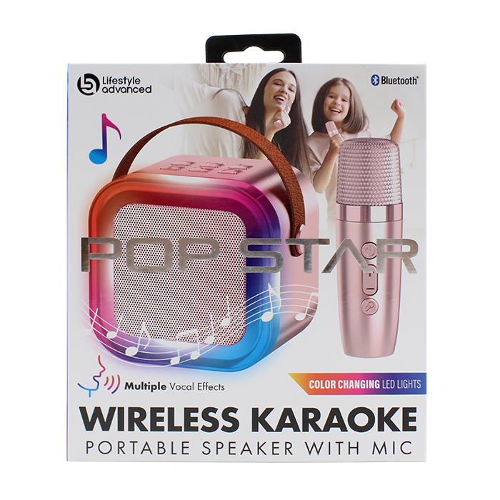 Gather your friends for a night of entertainment and fun by bringing some of your favorite songs to life with the "RMJ" Wireless Karaoke Portable Speaker with Mic. This high-quality speaker lets you connect wirelessly and sing along to your favorite tunes. With its portable design, you can take the party anywhere, making it a memorable karaoke experience for everyone involved.