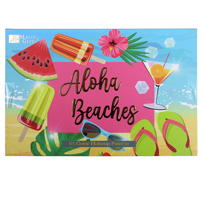 Get ready to enhance your individuality with the vibrant and versatile "Rich" Aloha Beach 51 Color Makeup Palette. Let your unique creativity shine through as you elevate your makeup routine with these stunning and expressive shades.