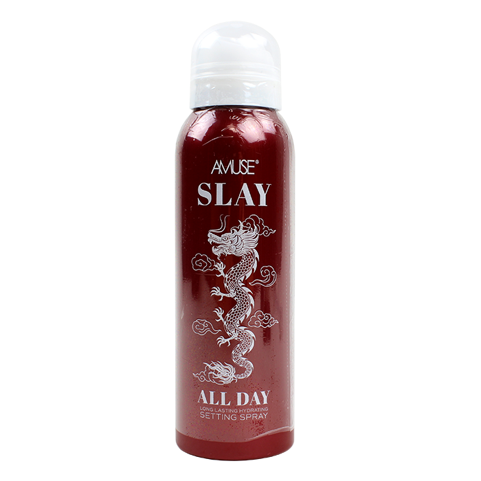 You can keep your flawless makeup look intact all day long and boost your skin with the "Amuse" Slay All Day Hydrating Setting Spray.