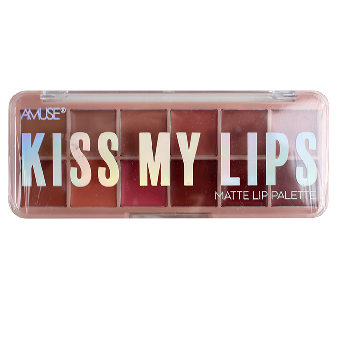 Complete your daily makeup regimen by applying one of the stunning shades from the "Amuse" Kiss My Lips Matte Lip Palette to add a touch of elegance and sophistication to your look.