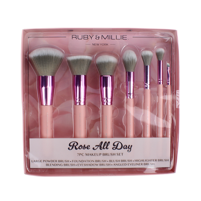 The "Almar" 6-Pack Pink Glitter Makeup Brush Set is a stunning collection of high-quality brushes designed to bring out your natural beauty. The set comes in a beautiful pink glitter finish that adds a touch of glamour to your makeup routine. Each brush is expertly crafted to help you achieve a flawless and feminine look. Whether creating a natural everyday look or going for full glam, this brush set has got you covered. The soft bristles and precise design make blending and layer your favorite makeup products easy, allowing you to unleash your creativity and express your unique style.