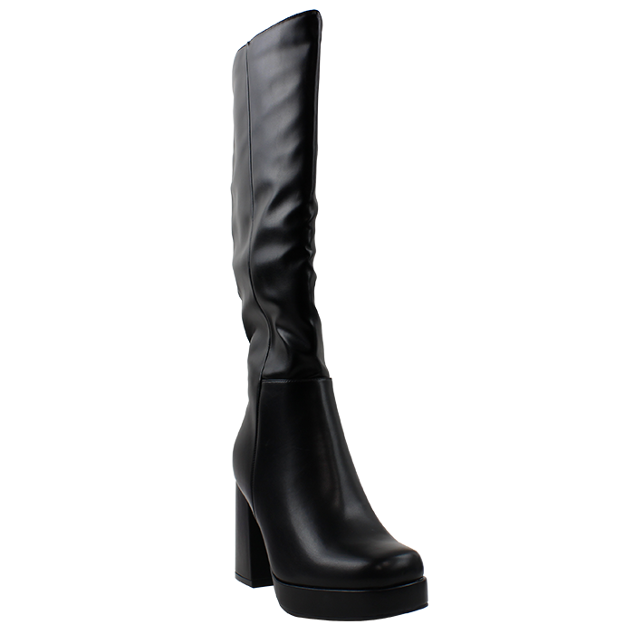 Need a fashionable pair of boots to elevate your look? Look no further than the "Top" 4.5" Platform Pleather Round Toe Knee-High Boots! These versatile boots are a great choice whether you're heading out for a night on the town or want to add a bold touch to your daytime outfit.