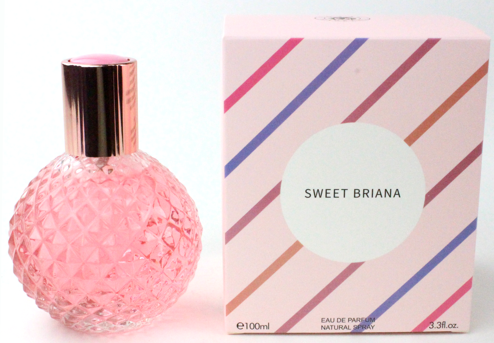 Featuring a light and alluring scent with hints of lemon, blackcurrant, and vanilla, our "LA" Ladies Sweet Briana Fragrance is perfect for a delicate smell to accompany a darling outfit.