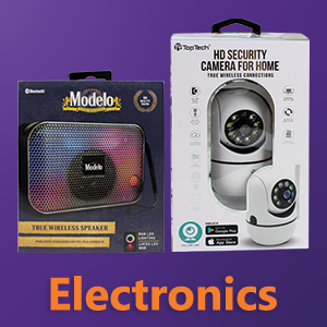 Shop electronics: earbuds, headphones, phone accessories, bluetooth speakers