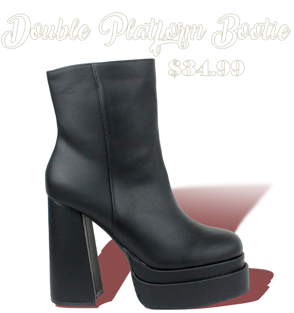 Double Platform Bootie $34.99