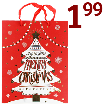 Christmas tree Merry Christmas gift bag $1.99