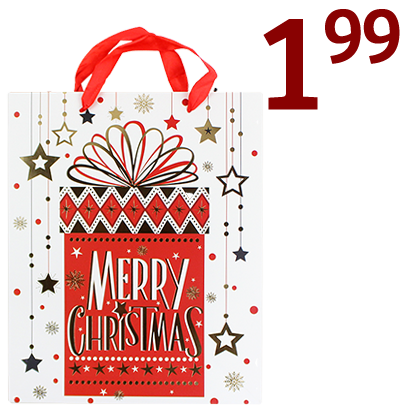 Merry Christmas  present gift bag $1.99