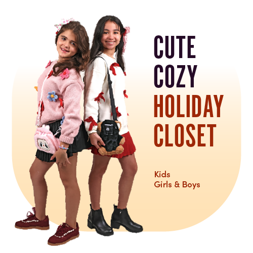 Cute Cozy Holiday Closet Kids Girls & Boys