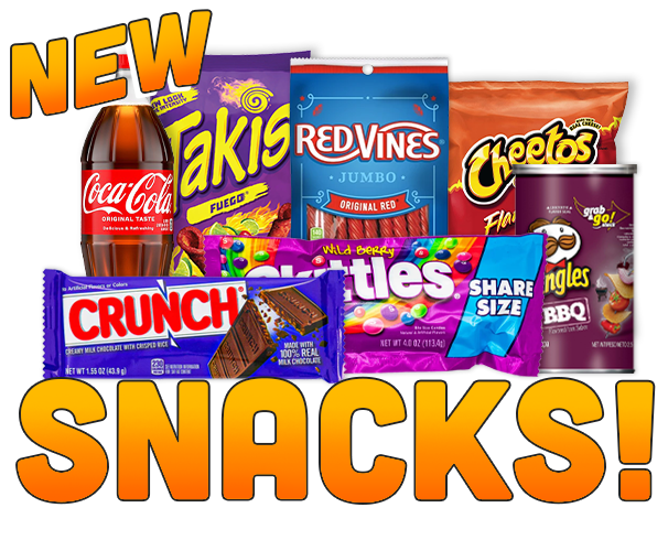 New Snacks - chips, drinks, candy