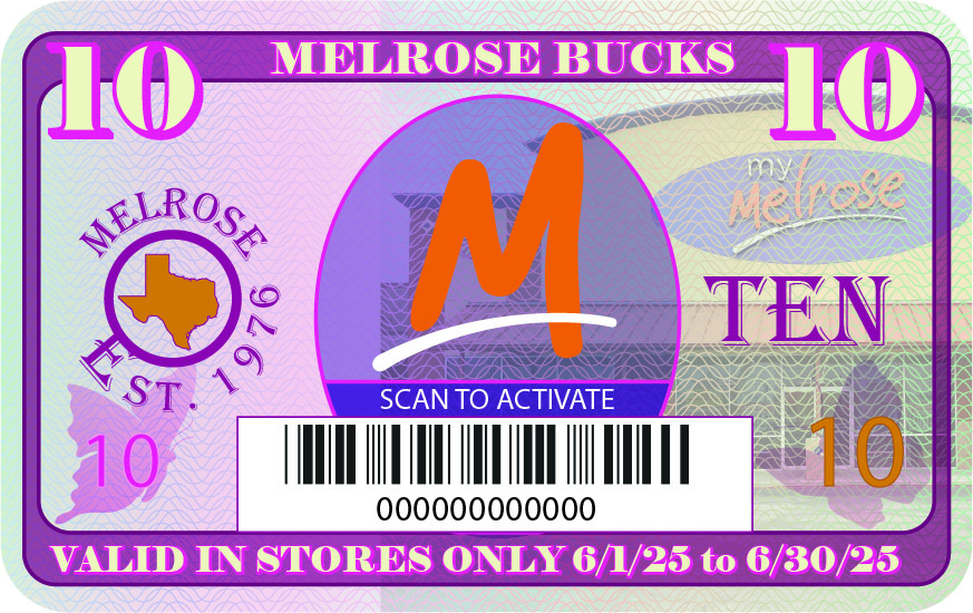 Image of Holiday Bucks Promotional card