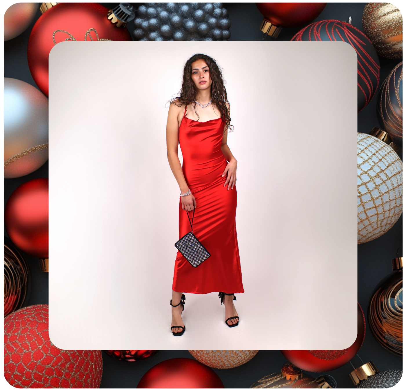 Style 1 Halter Top Textures Pants Platform Sandals