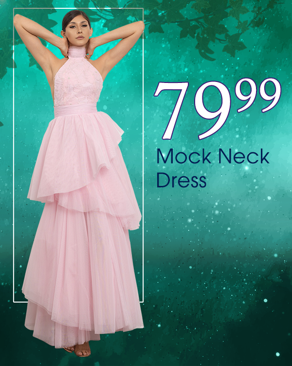 Mock Neck Dress $79.99